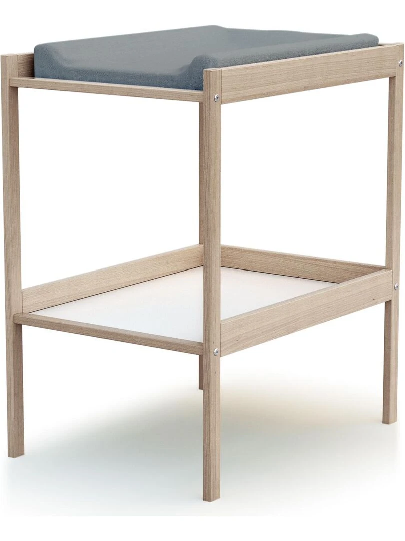 WEBABY Table à Langer 1 étagère Marron clair