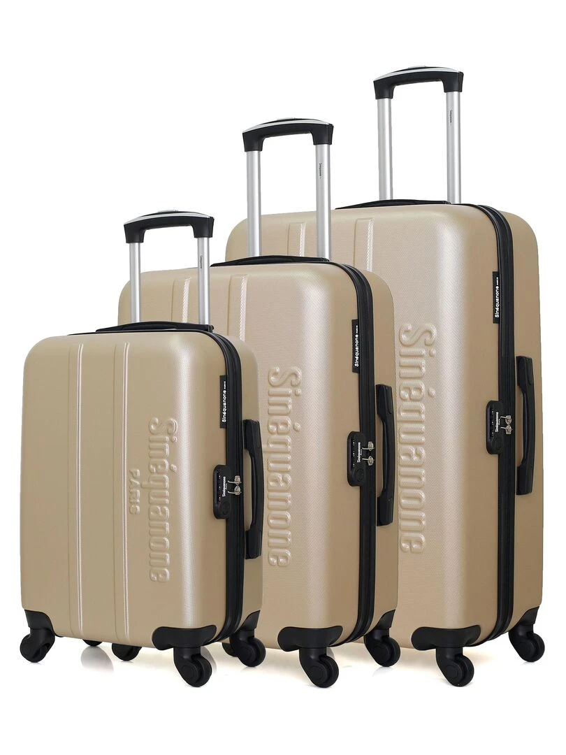 Set de 3 Valises Rigides OLYMPE Beige