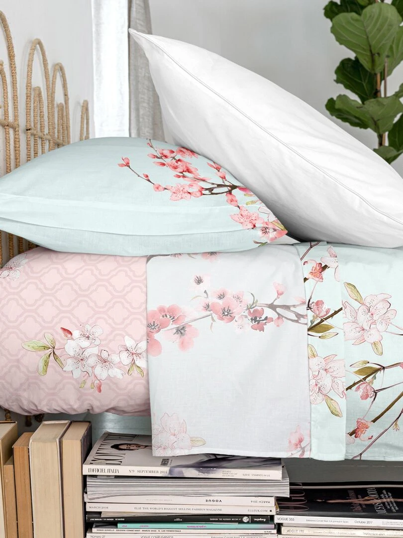 Drap Chinoiserie "Happyfriday"   Blanc