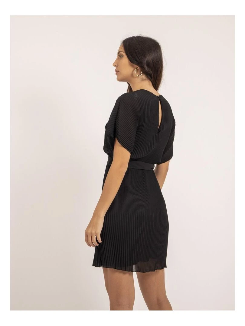 Robe courte plissée IWILD Noir