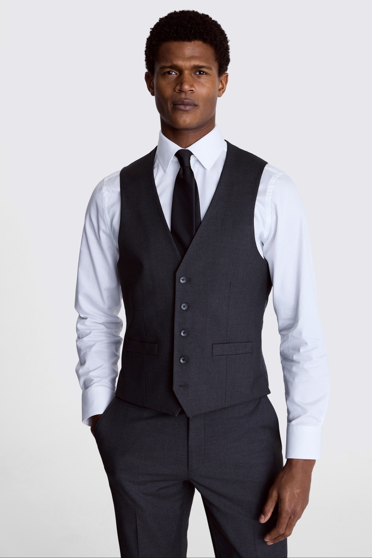 Regular Fit Charcoal Stretch Jacket   Buy Online at Moss