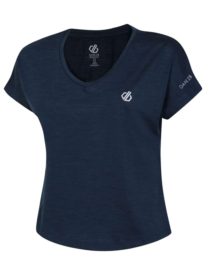 Dare 2B   T shirt REFINING   Bleu foncé