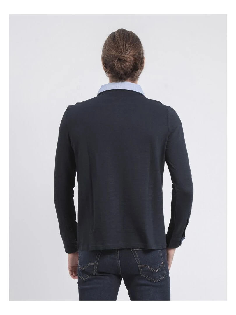Polo manches longues pur coton POKEMAN Bleu marine