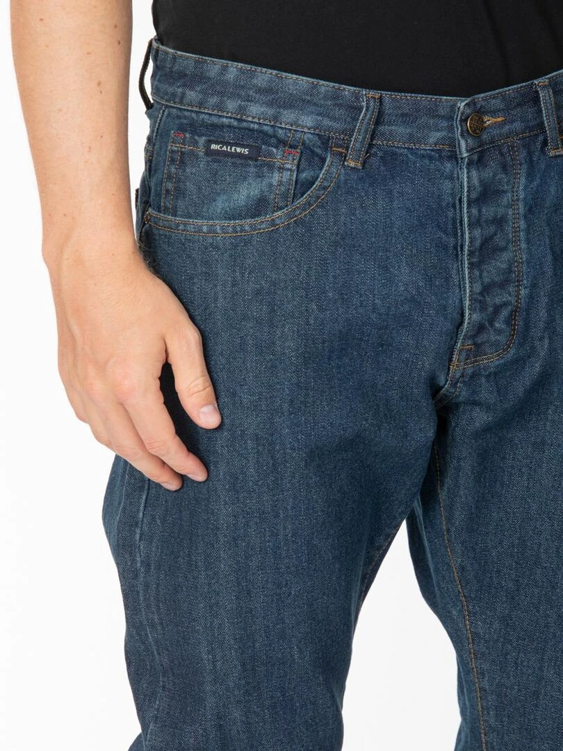 Jeans coupe relax RL60 coton stone foncé RELAXB 'Rica Lewis' Bleu