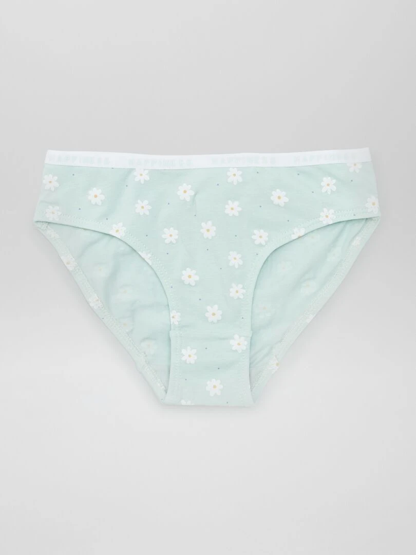 Lot de 4 culottes imprimées   Fleurs