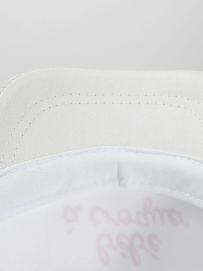 Casquette en toile imprimée   Blanc
