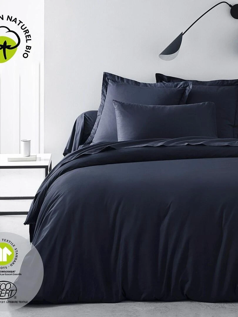 Housse de couette pour lit  'BIO ORGANIC' 'TODAY'   Bleu marine