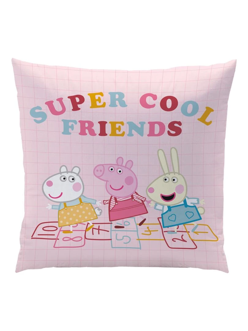 Coussin imprimé 100% polyester PEPPA PIG SEASON Rose