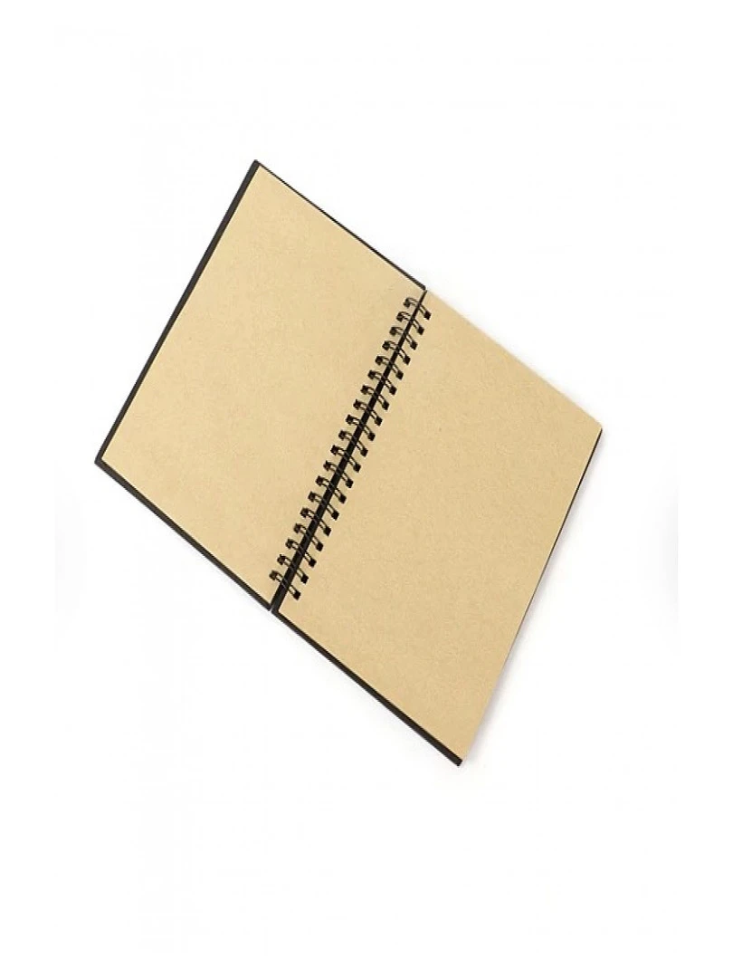Carnet Noir Spirales Papier Kraft 180 X 240 Cm N/A
