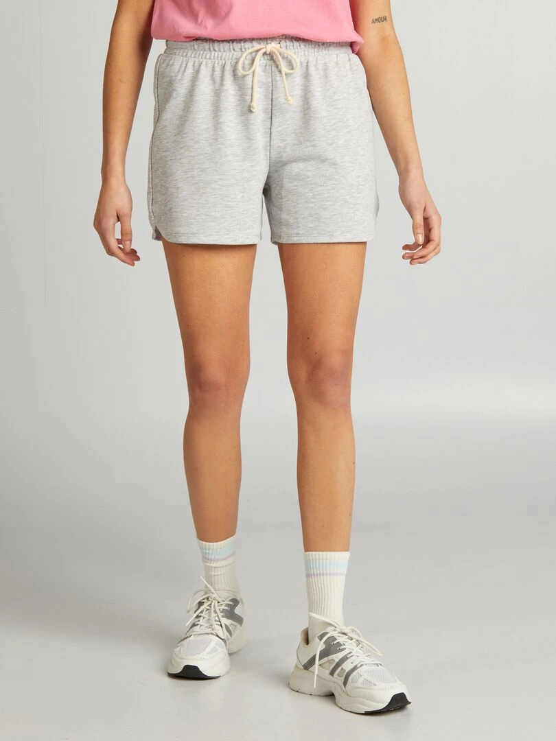 Short de sport   Gris