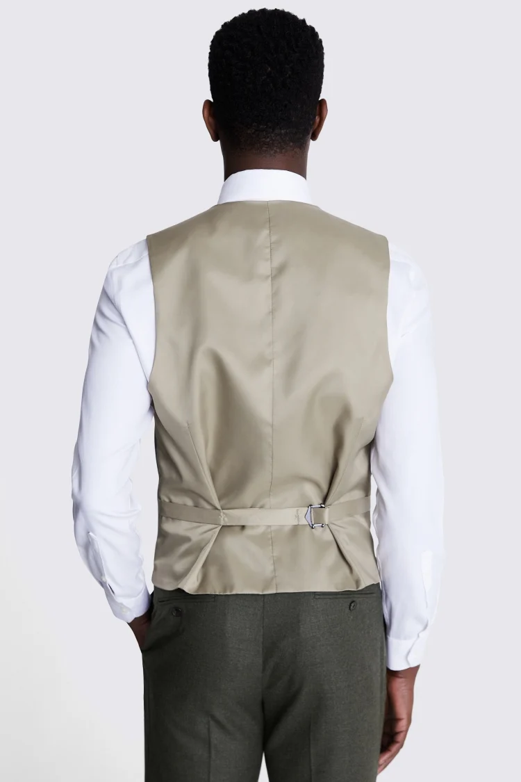 Tailored Fit Army Green Performance Waistcoat Buy Online at Moss