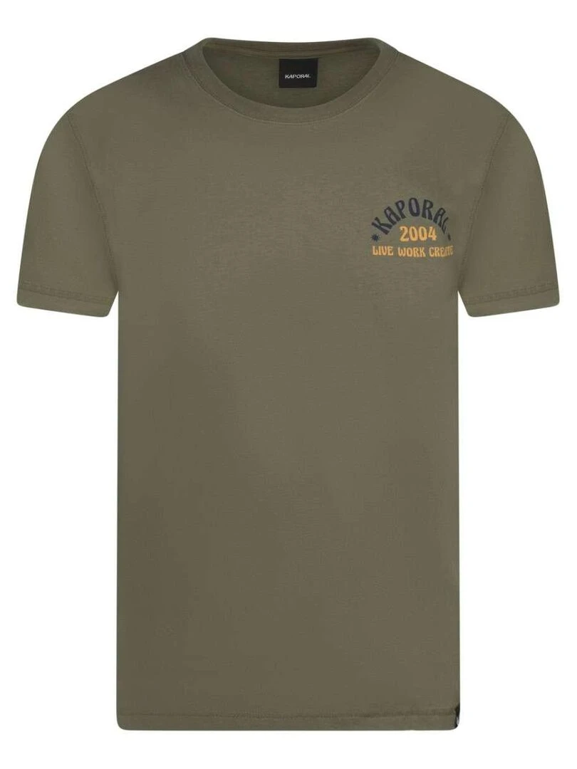KAPORAL T shirt coton col rond Kaki