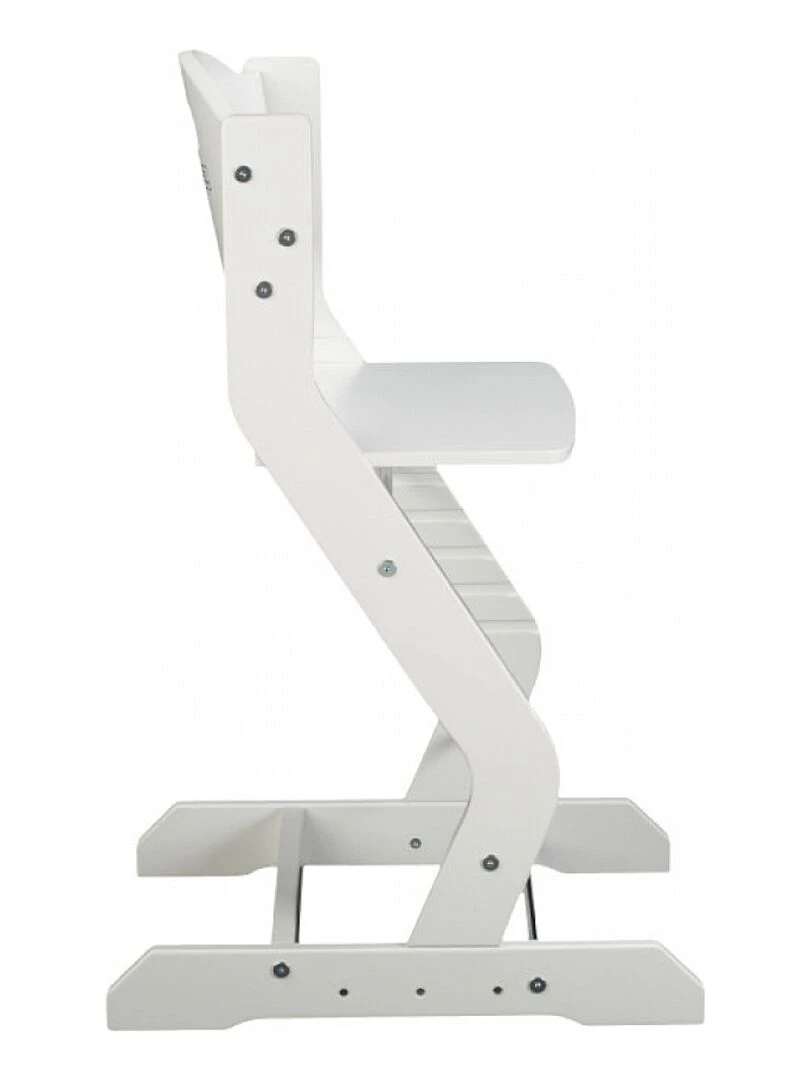 Chaise Haute Pour Enfant En Hêtre Massif Blanc Blanc