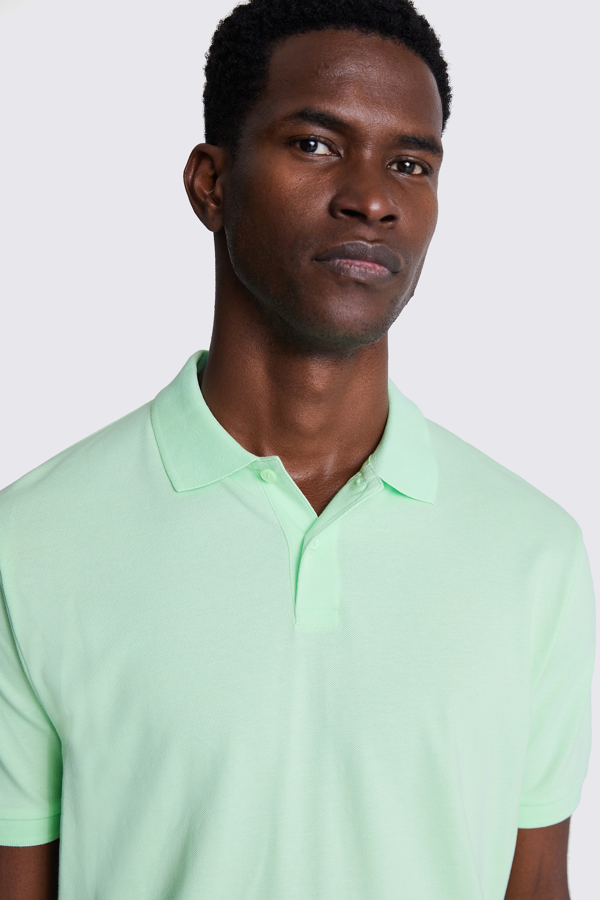 Apple Green Pique Polo Shirt   Buy Online at Moss