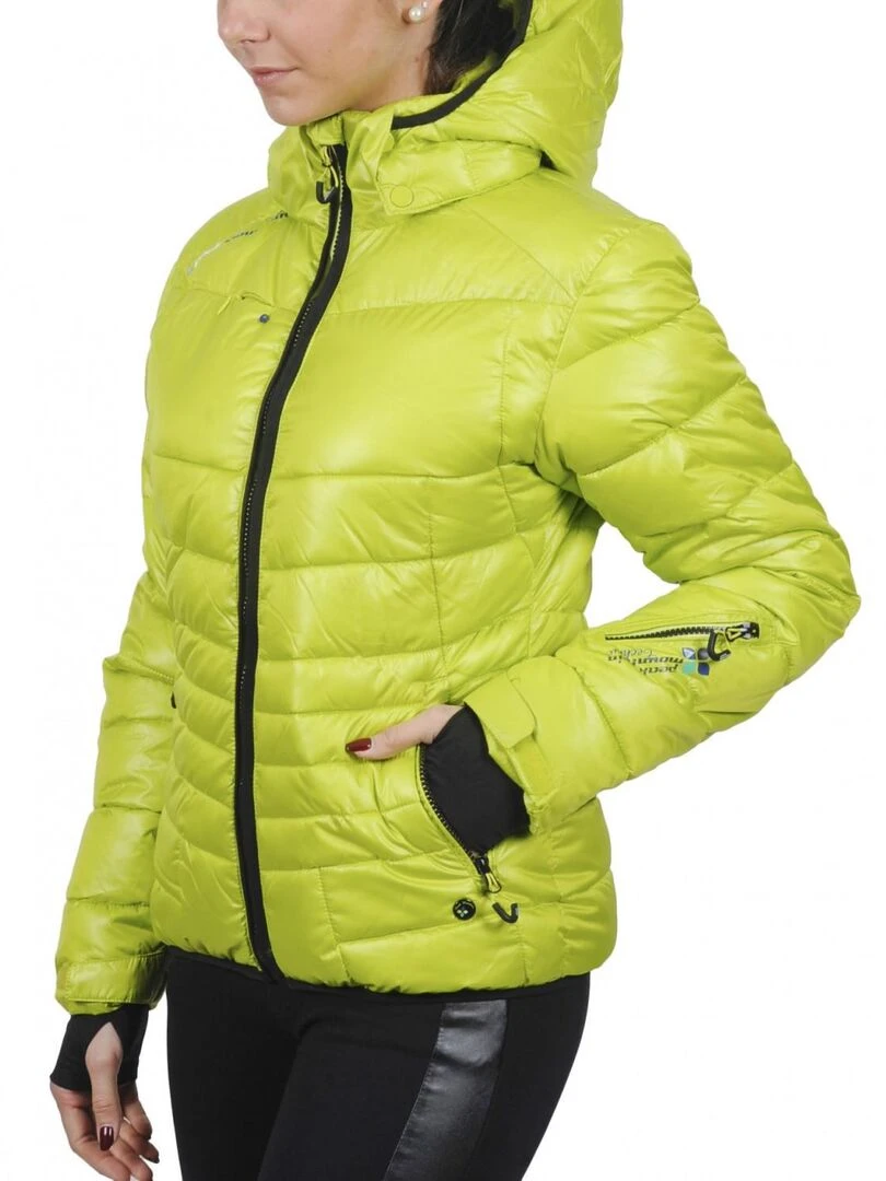Doudoune de ski femme ALPINE   PEAK MOUNTAIN   Vert anis