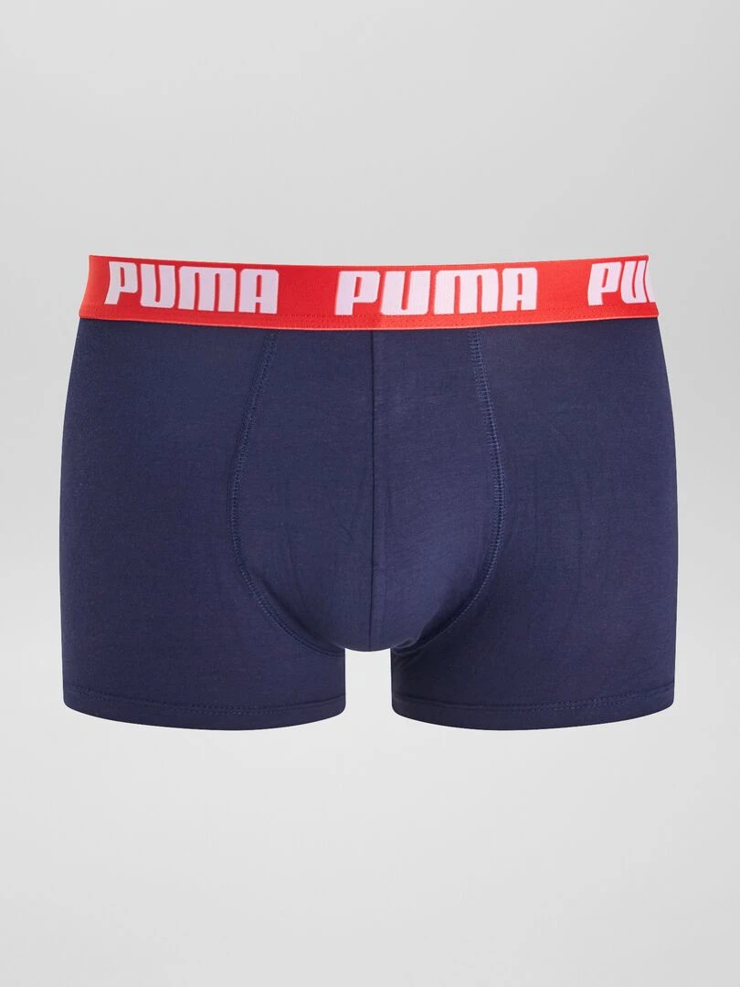 Boxers 'Puma' Lot de 4 Bleu/noir/rouge