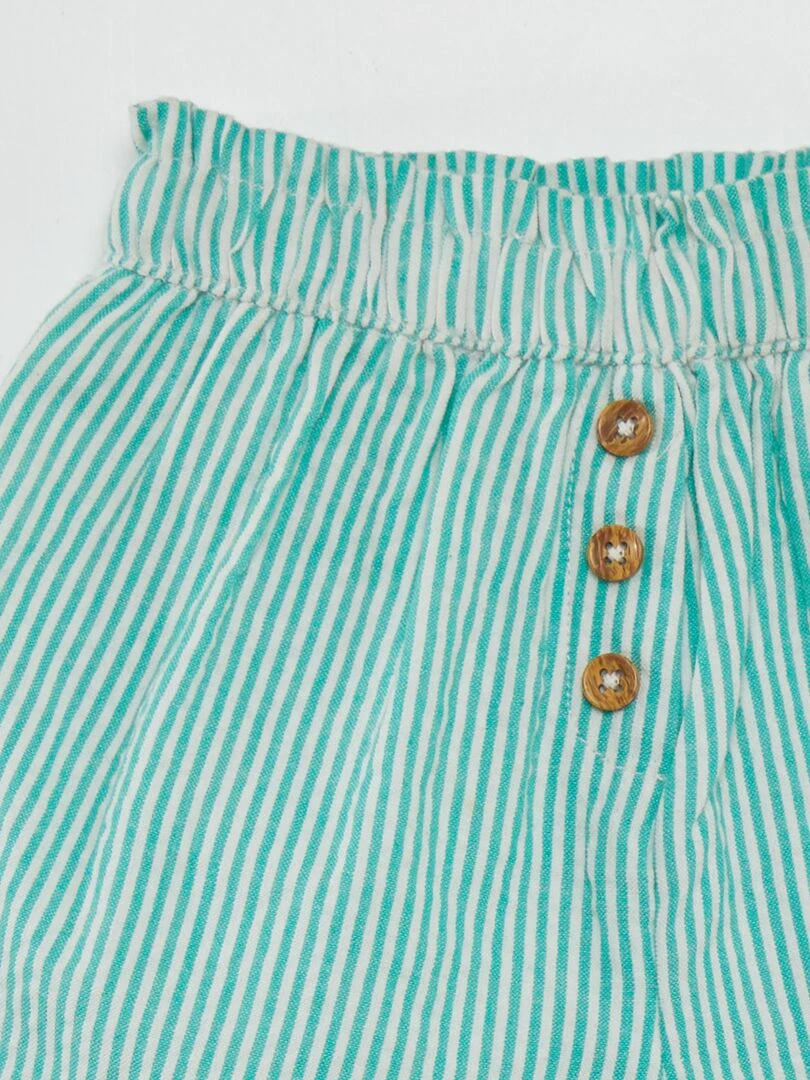 Short rayé   Vert