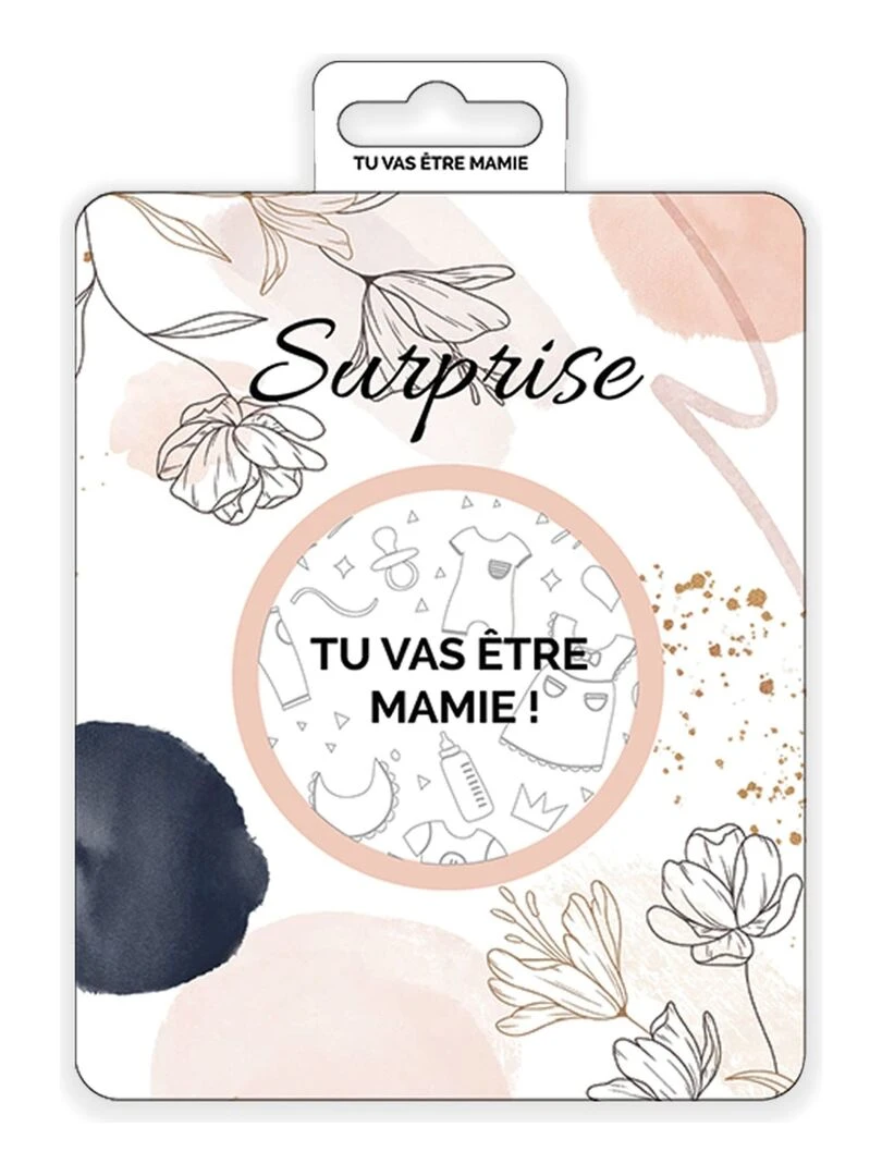 Carte à gratter Tu vas être mamie ! Blanc