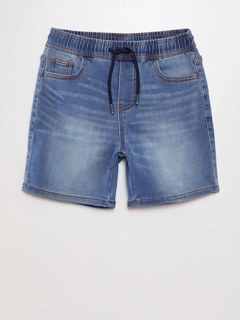 Bermuda en jean stretch Bleu