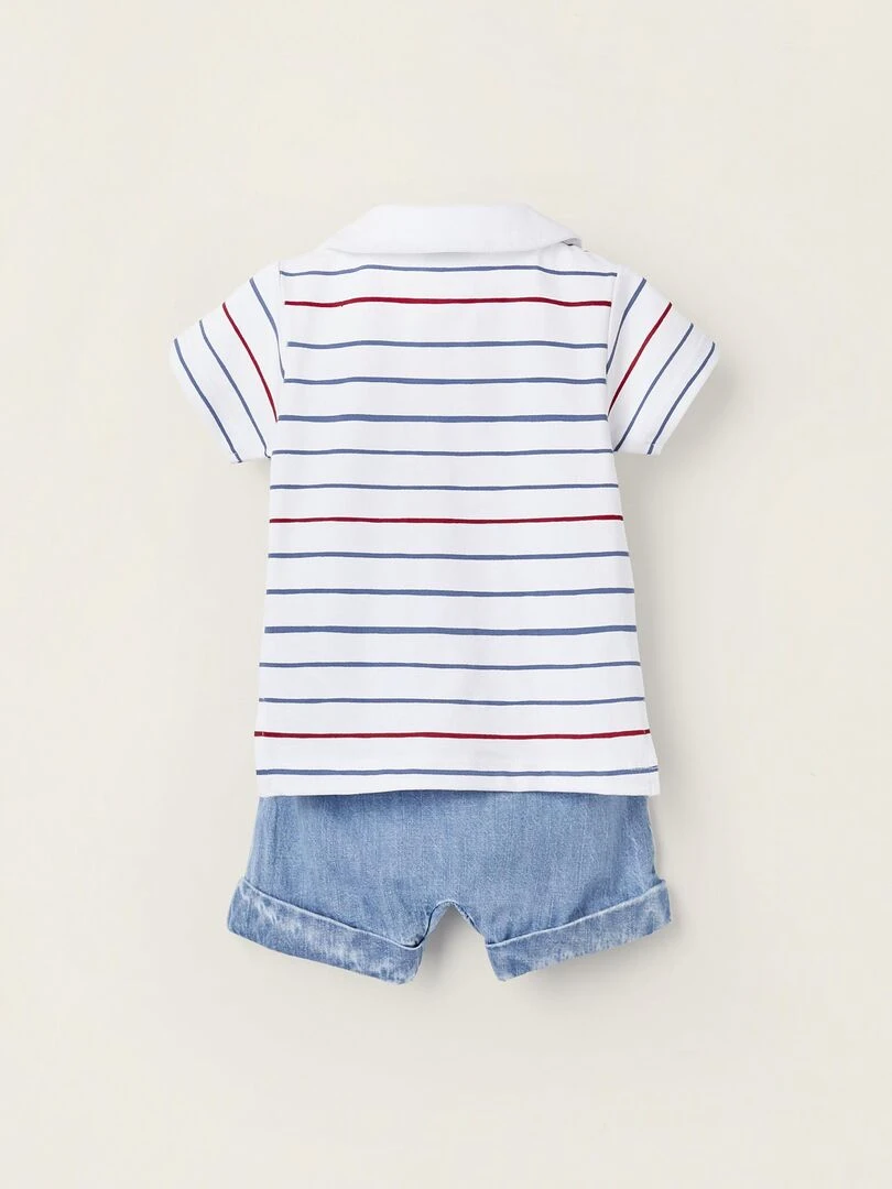 T Shirt + Short pour Nouveau Né 'Mickey' MICKEY Blanc