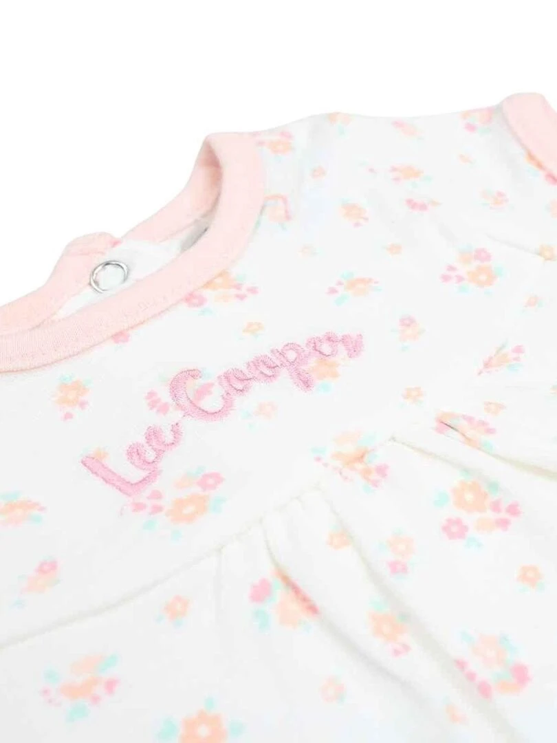 Lee Cooper Combishort bébé fille imprimé logo en coton Blanc