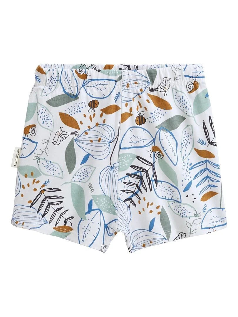 Pyjama enfant manches courtes Garden Party   Camel