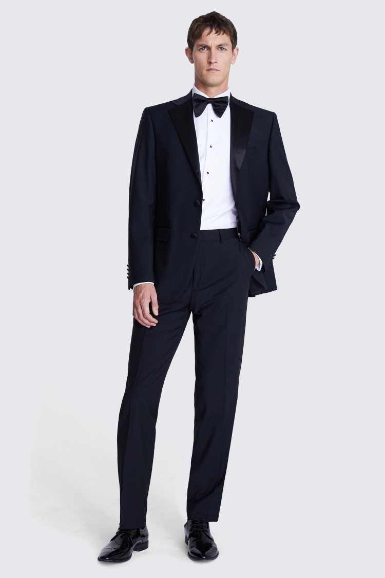 Ted Baker Tailored Fit Black Notch Lapel Tuxedo Jacket    Buy Online at Moss