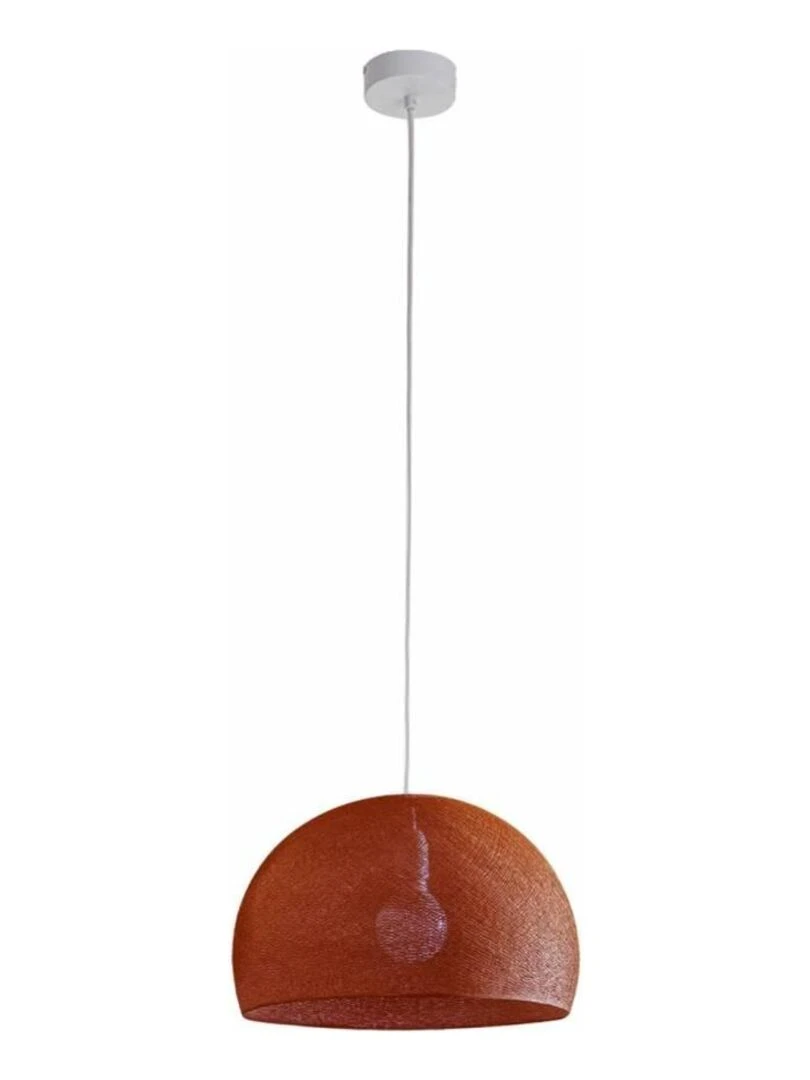 Suspension simple coupole 31cm Marron havane