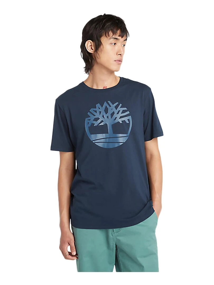 Tee Shirt Timberland SS Brand Reg Bleu