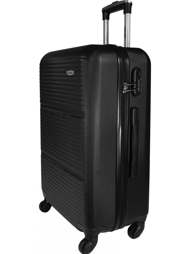 Lot 3 Valises Rigides dont 1 Valise Cabine ABS   Noir