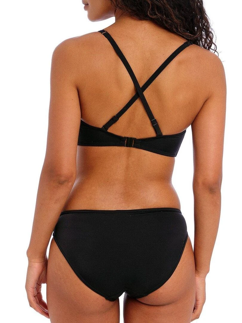 Haut de maillot brassière unie à armatures Jewel cove   Noir