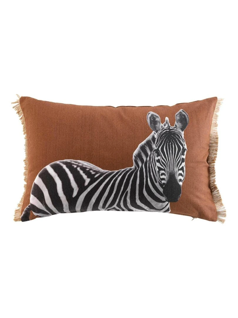 Coussin 40 x 60 cm zebre Marron