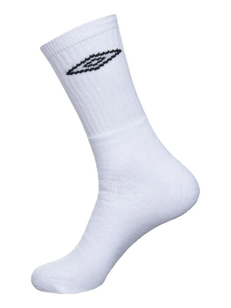 Lot de 6 Paires de Chaussettes Tennis homme Umbro   Blanc