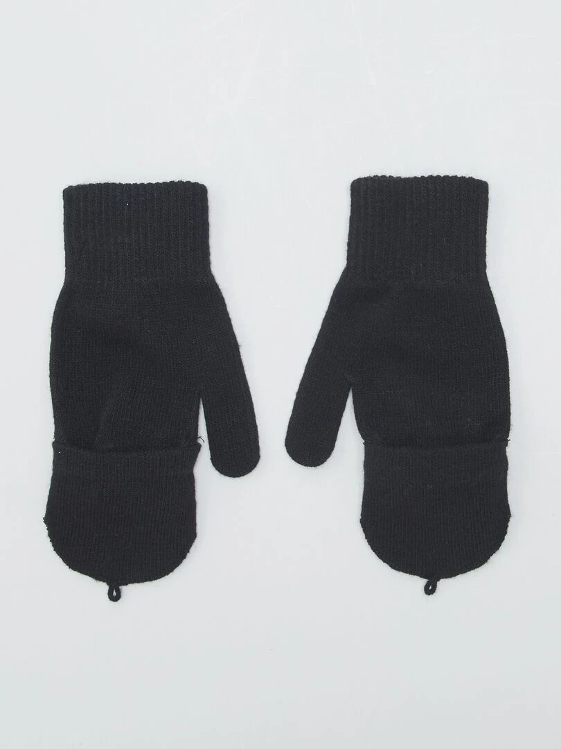Paire de gants et mitaines   noir