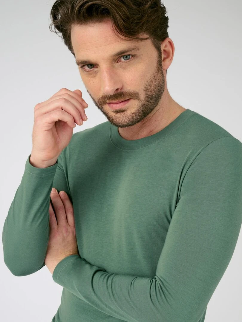 T shirt thermorégulant   Damart   Vert