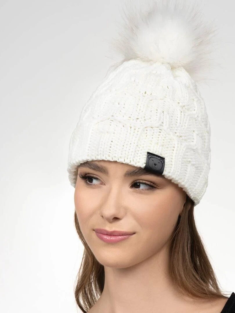 Ensemble Snood Bonnet Maribel   Made in UE   Blanc