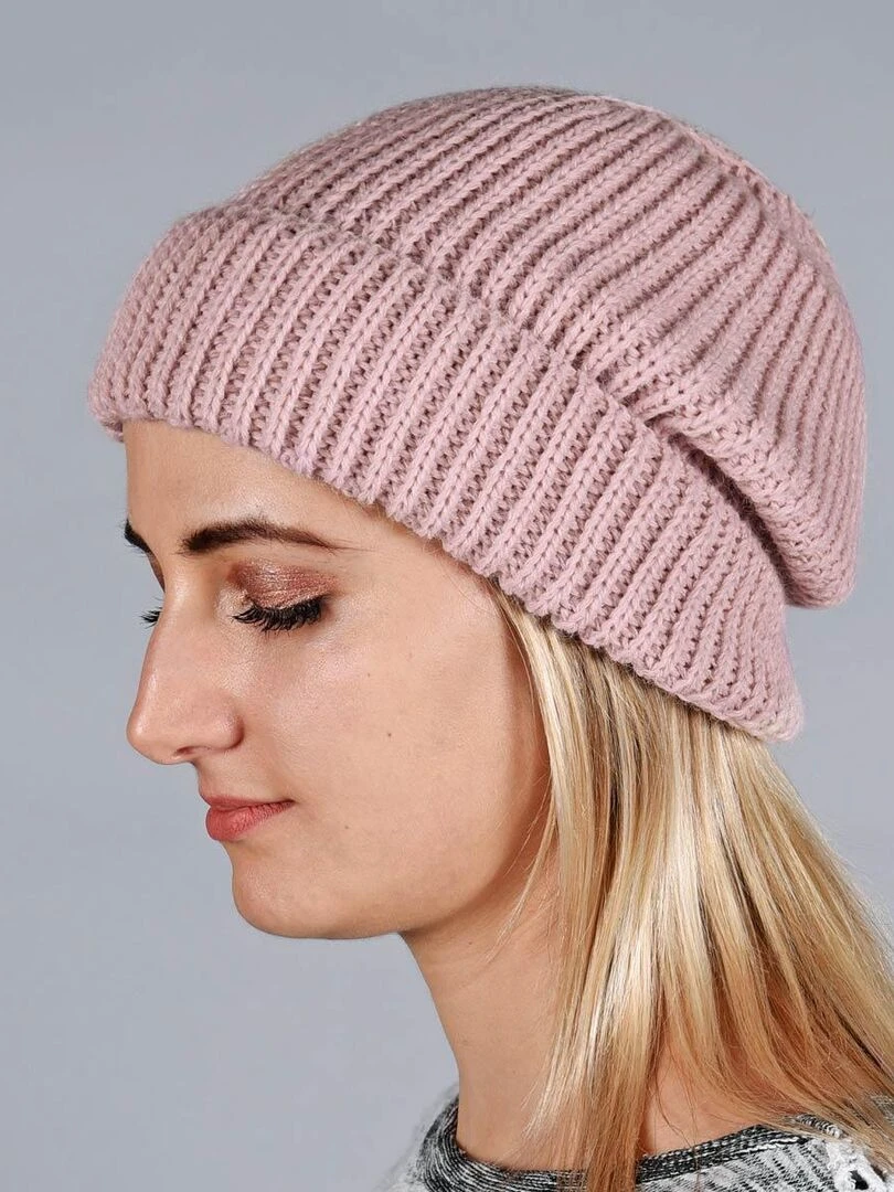 Bonnet Alba Made in UE Vieux rose
