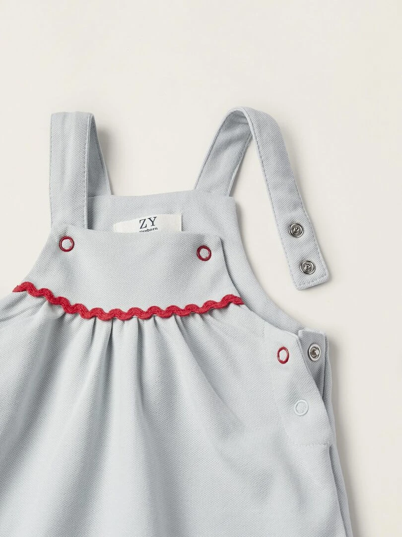 Body + Combinaison Robe pour Nouveau Né  ATLANTIC COMPANY   Bleu clair