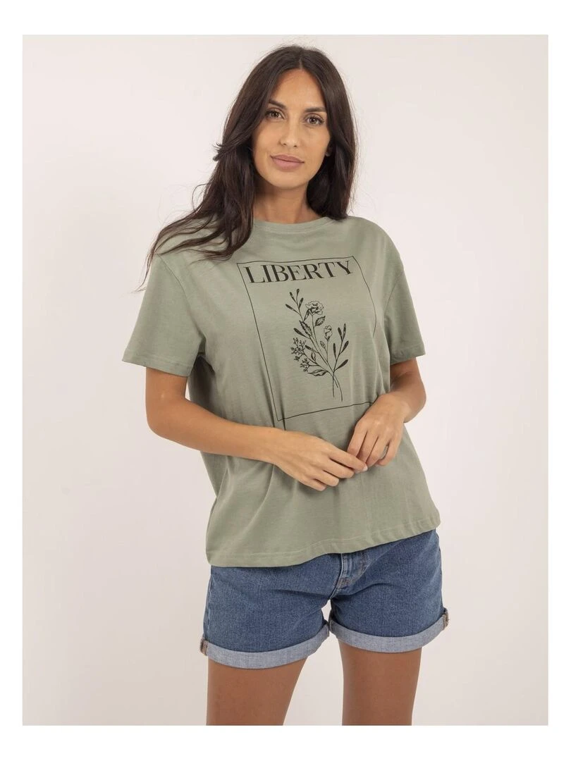 T shirt col rond FENOMEN Vert