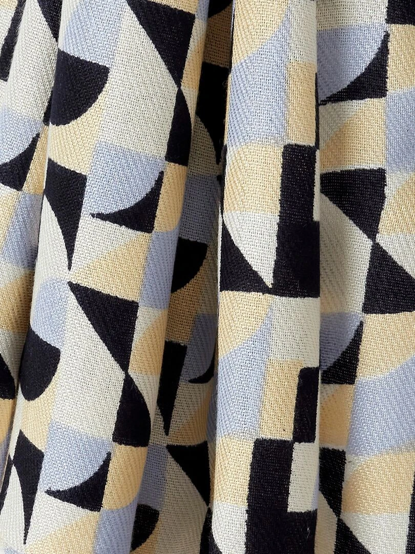 Foulard à micro motifs géométriques   Damart   Bleu