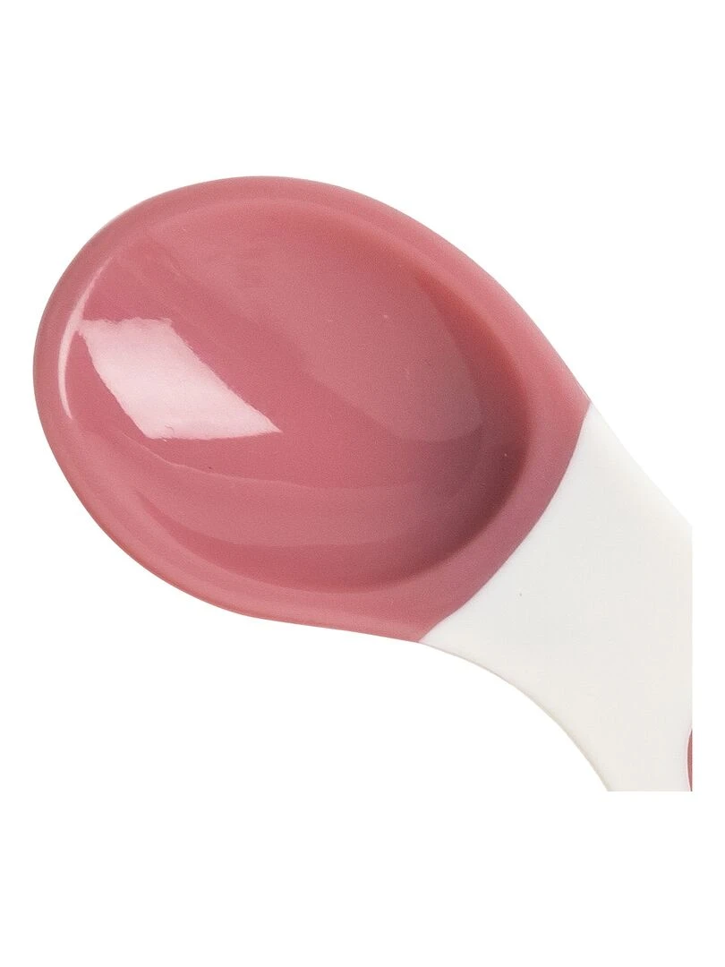 Lot de 2 couverts bébé ergonomiques roses 4 mois Rose