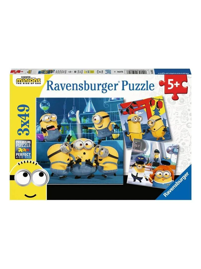 Puzzle 3 x 49 pièces : Minions 2 : Drôles de Minions N/A