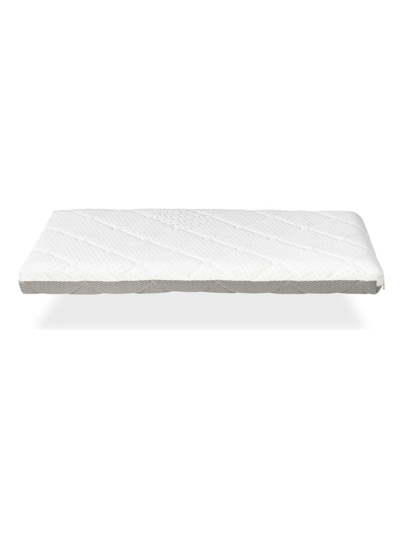 Matelas Bébé Berceau épaisseur 7 CM MINI DUO BABY   Déhoussable à mémoire   Blanc Rouge