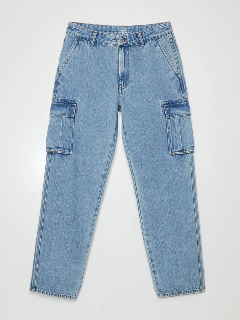 Pantalon multipoches Bleu
