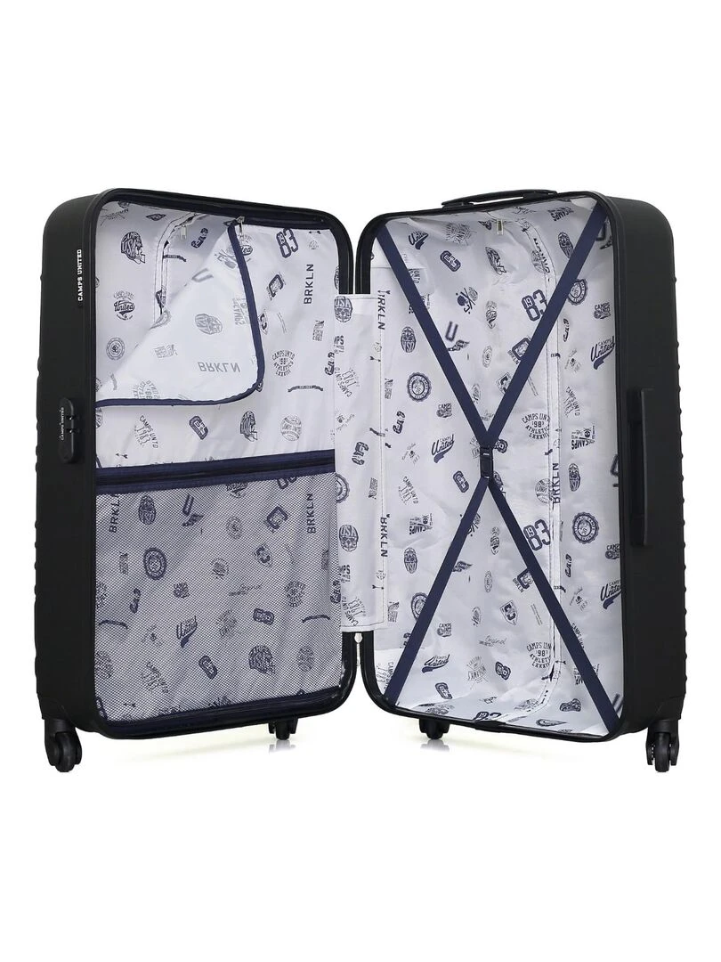 CAMPS UNITED   VALISE GRAND FORMAT ABS CAMBRIDGE 4 ROUES 75 CM   Noir