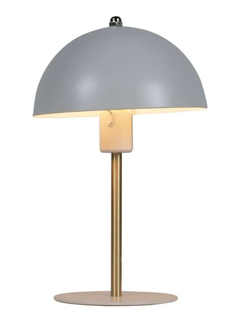 Lampe métal Lydia blanche dorée   Blanc