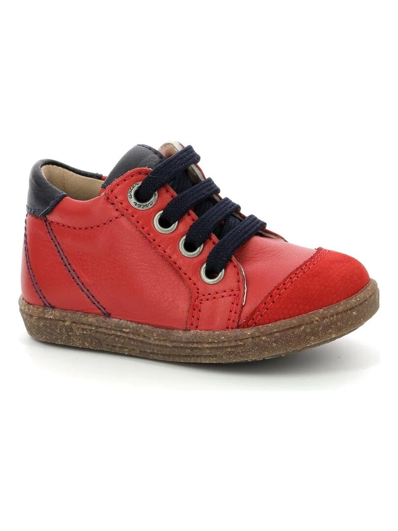 Sneakers hautes Cuir Wanice Rouge