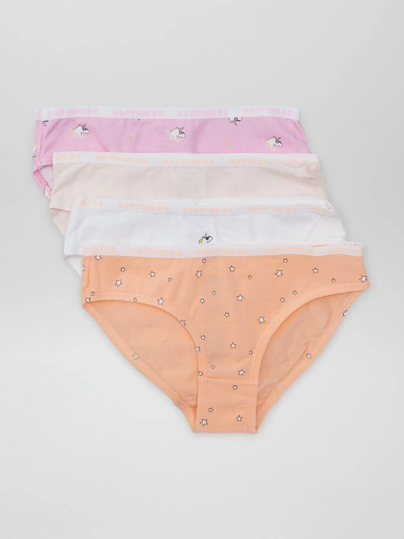 Lot de 4 culottes imprimées Licorne
