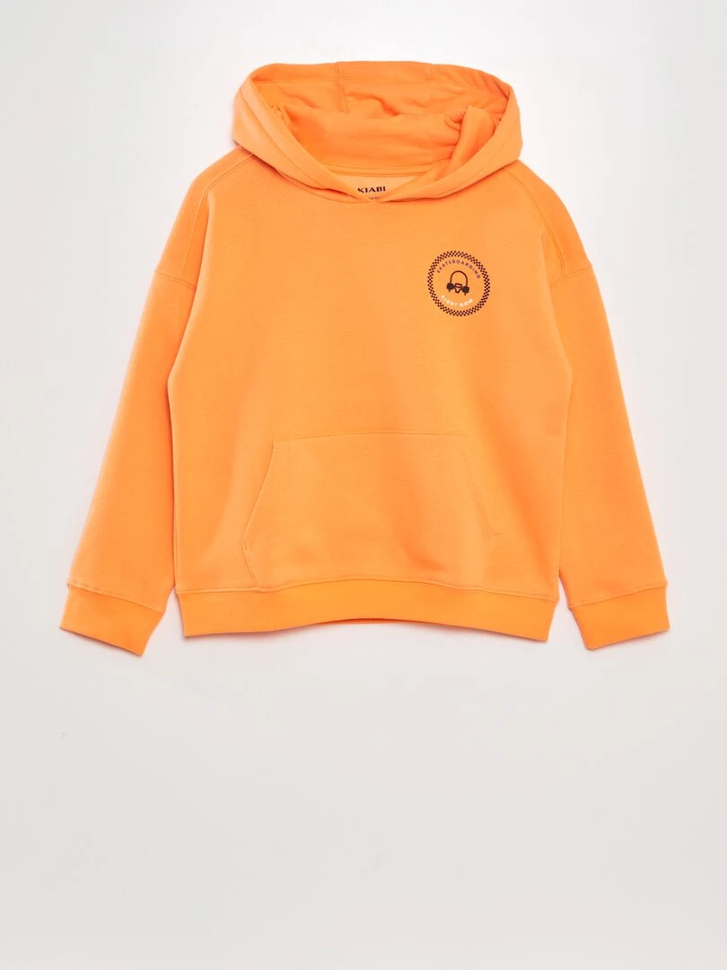 Sweat à capuche animé Orange