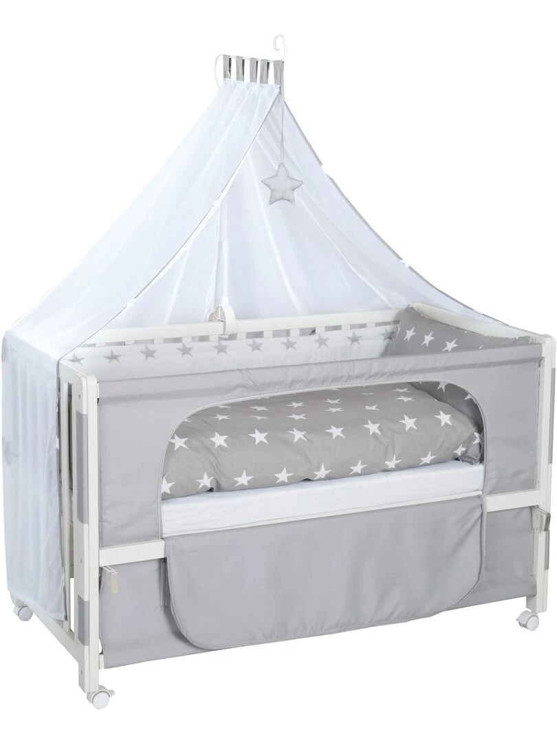 ROBA Lit cododo "Little Stars" 60 x 120 cm + équipement complet Blanc